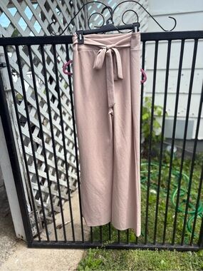 HYFVE Blush Tie-Waist Wide Leg Pants